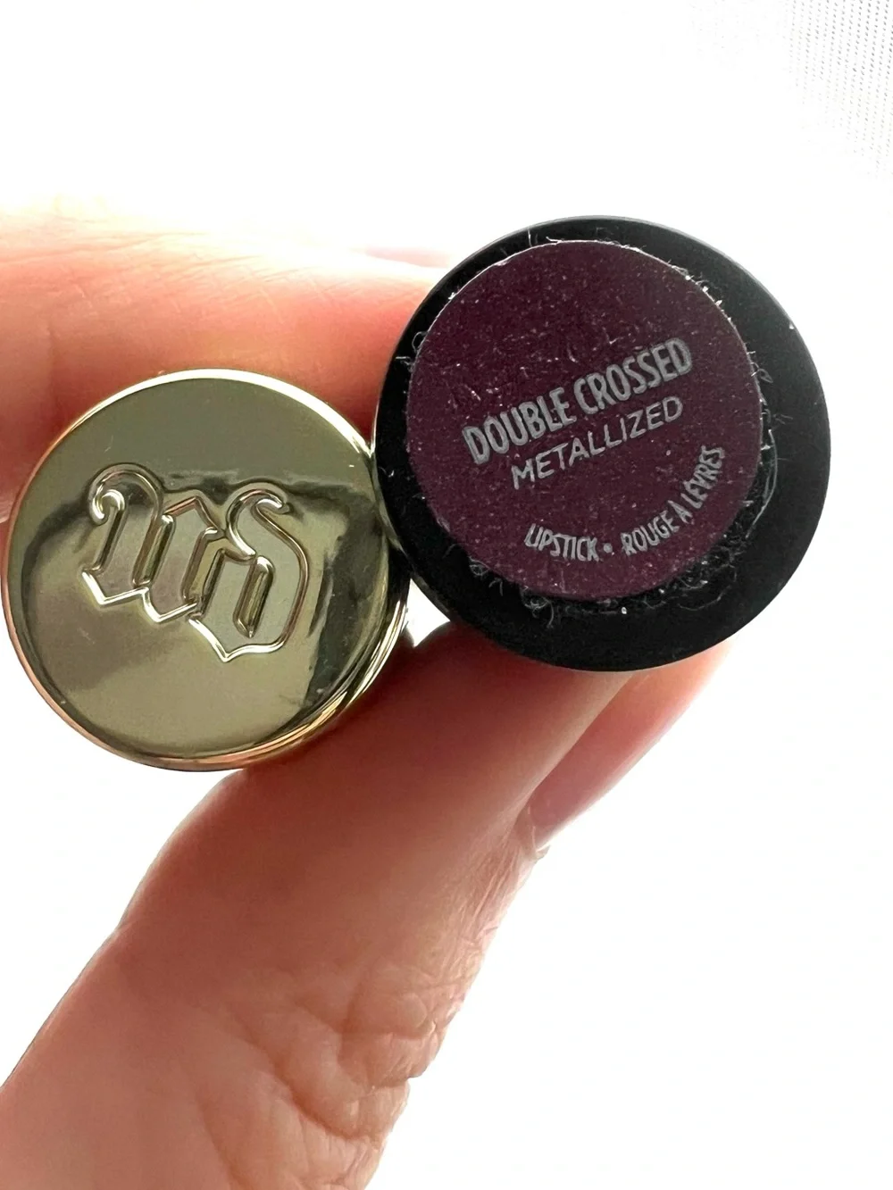 5 for 25⚡️Urban Decay Double Crossed Metallized Lipstick — Deep Plum travel size